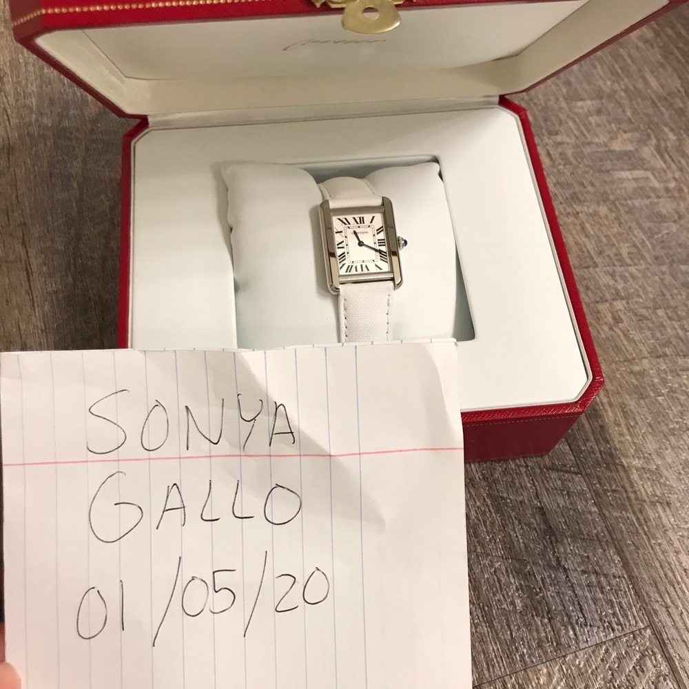 New Authentic Cartier tank solo small watch.